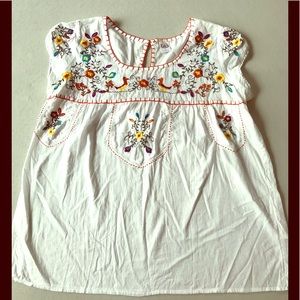 Mexican style peasant blouse , washed once